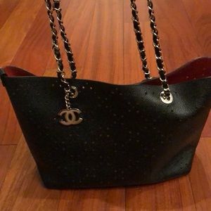 New Years sale! Authentic black Chanel tote